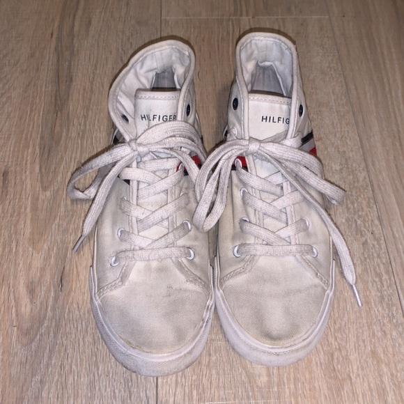 Tommy Hilfiger Twlisett white high top sneakers - Picture 2 of 9